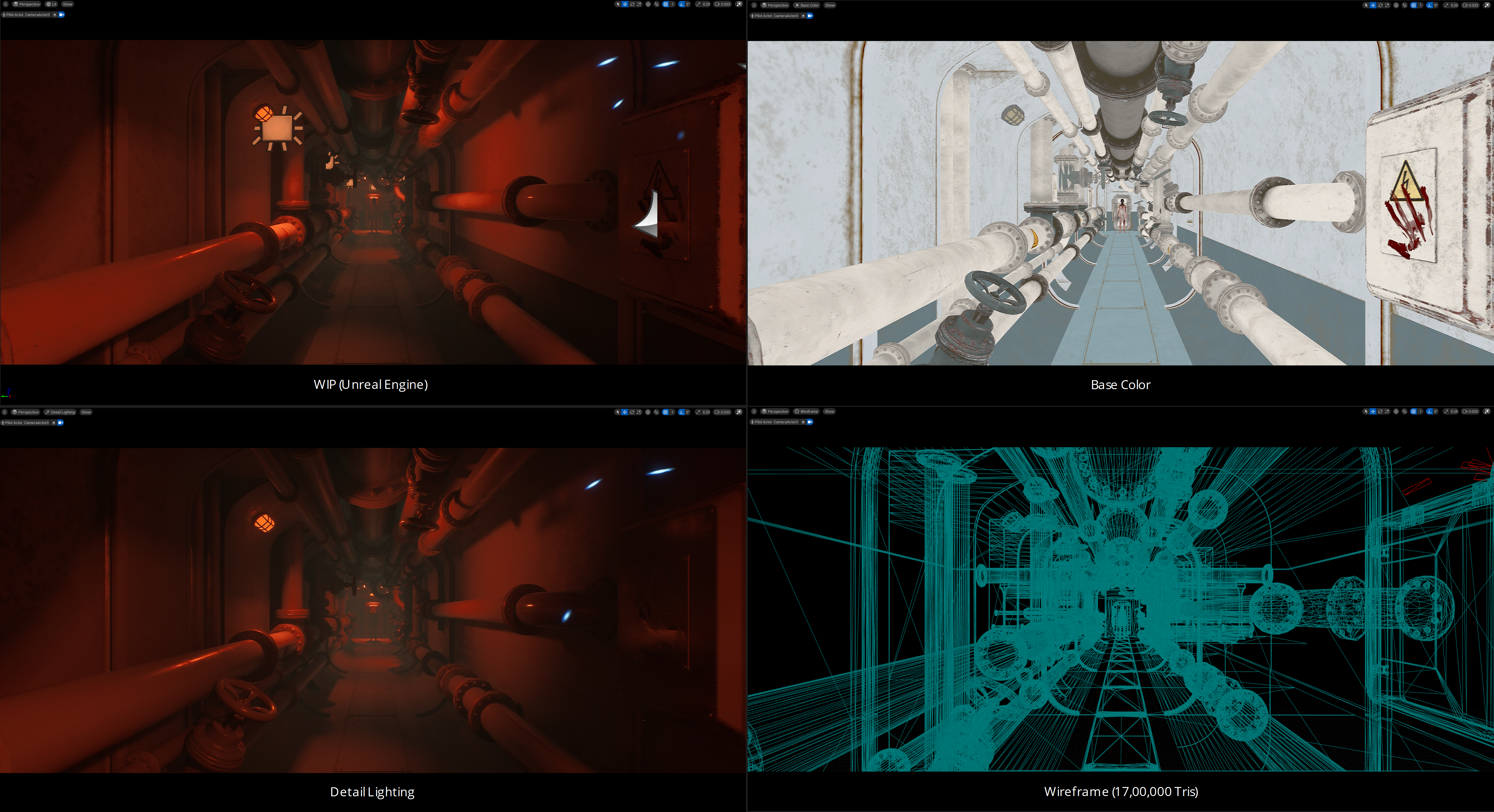 Final render of the Defamed Detective 3D environment.